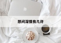 想问深情有几许